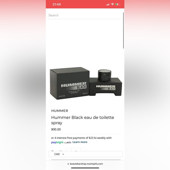 Hummer Black (125ml) - Picture 2 of 2